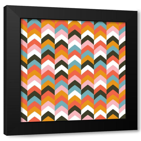 Arrows II Black Modern Wood Framed Art Print with Double Matting by Ketchum, Nicole