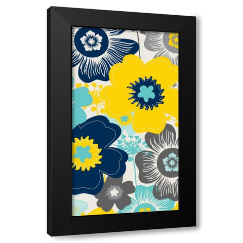 Burst II Black Modern Wood Framed Art Print with Double Matting by Ketchum, Nicole