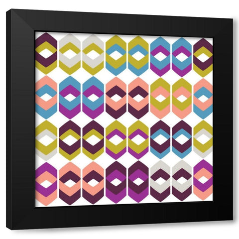 Retro Groove II Black Modern Wood Framed Art Print by Ketchum, Nicole