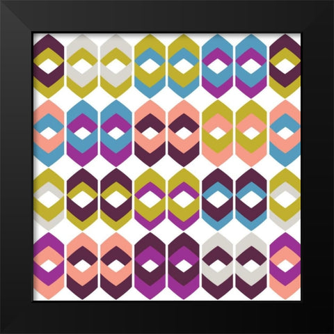 Retro Groove II Black Modern Wood Framed Art Print by Ketchum, Nicole