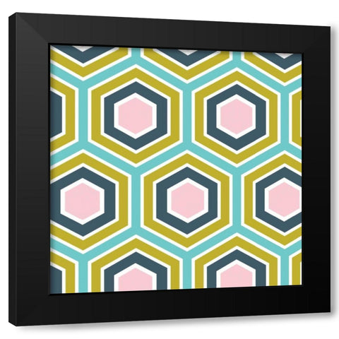Retro Groove III Black Modern Wood Framed Art Print by Ketchum, Nicole