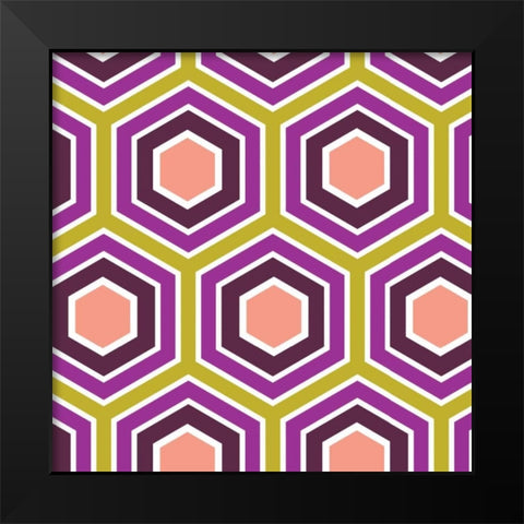 Retro Groove IV Black Modern Wood Framed Art Print by Ketchum, Nicole