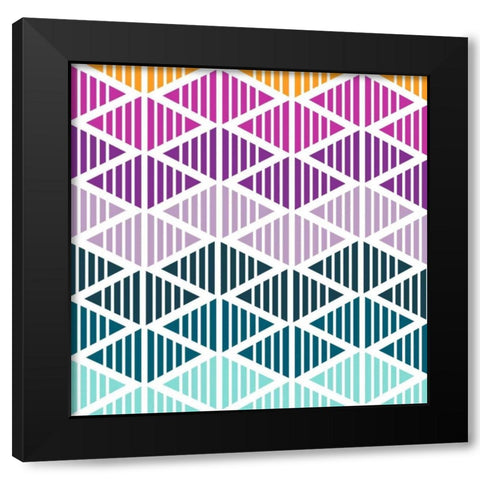 Tribal Arrows III Black Modern Wood Framed Art Print with Double Matting by Ketchum, Nicole
