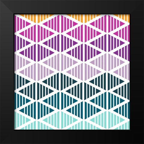 Tribal Arrows III Black Modern Wood Framed Art Print by Ketchum, Nicole