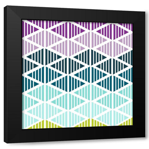 Tribal Arrows IV Black Modern Wood Framed Art Print with Double Matting by Ketchum, Nicole