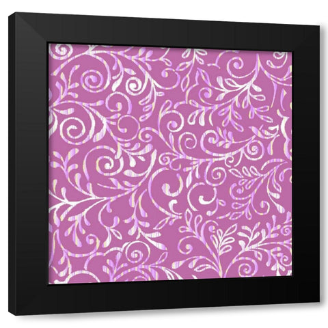 Lirico II Black Modern Wood Framed Art Print with Double Matting by Hoffman, Katia