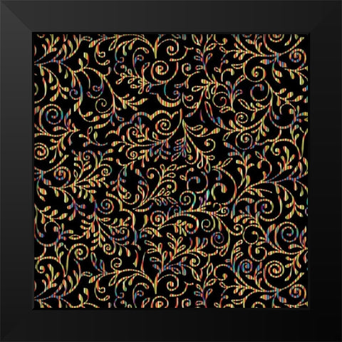 Lirico VI Black Modern Wood Framed Art Print by Hoffman, Katia