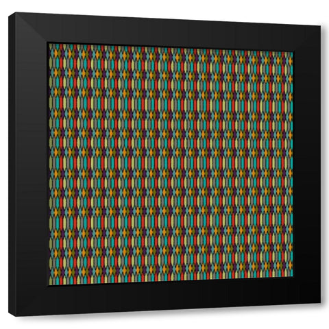 Becara III Black Modern Wood Framed Art Print with Double Matting by Hoffman, Katia