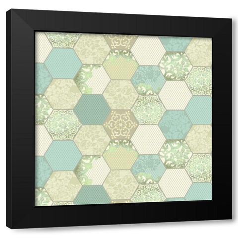 Downton Treasures I Black Modern Wood Framed Art Print with Double Matting by Hoffman, Katia