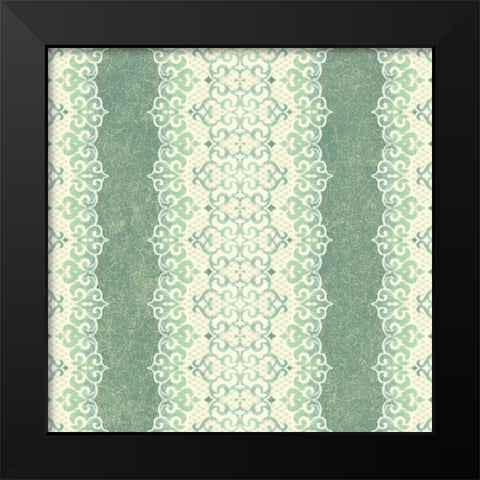 Downton Stripe I Black Modern Wood Framed Art Print by Hoffman, Katia