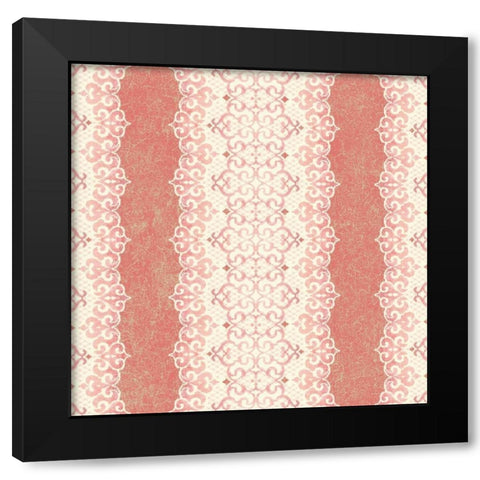 Downton Stripe III Black Modern Wood Framed Art Print by Hoffman, Katia