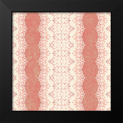 Downton Stripe III Black Modern Wood Framed Art Print by Hoffman, Katia