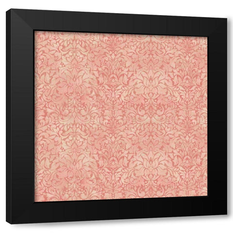 Downton Damask I Black Modern Wood Framed Art Print by Hoffman, Katia