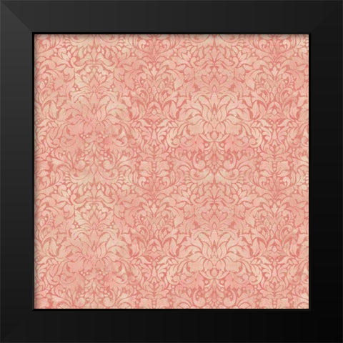 Downton Damask I Black Modern Wood Framed Art Print by Hoffman, Katia