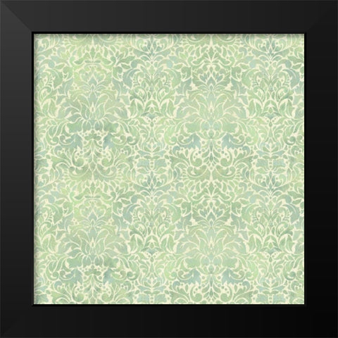 Downton Damask II Black Modern Wood Framed Art Print by Hoffman, Katia