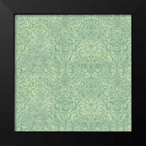 Downton Damask III Black Modern Wood Framed Art Print by Hoffman, Katia