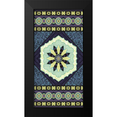 Endeavour Panel I Black Modern Wood Framed Art Print by Hoffman, Katia
