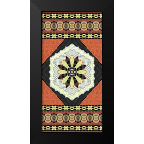 Endeavour Panel II Black Modern Wood Framed Art Print by Hoffman, Katia