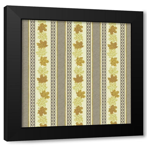 Maple Ribbons II Black Modern Wood Framed Art Print with Double Matting by Hoffman, Katia