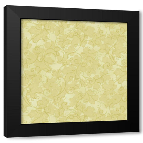 Leafs Journey II Black Modern Wood Framed Art Print with Double Matting by Hoffman, Katia