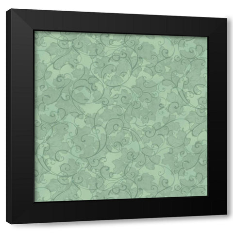 Leafs Journey III Black Modern Wood Framed Art Print with Double Matting by Hoffman, Katia