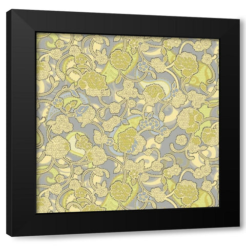 Sheer Romance Lace IV Black Modern Wood Framed Art Print by Hoffman, Katia