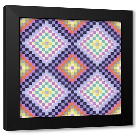Vintage Geo I Black Modern Wood Framed Art Print by Hoffman, Katia