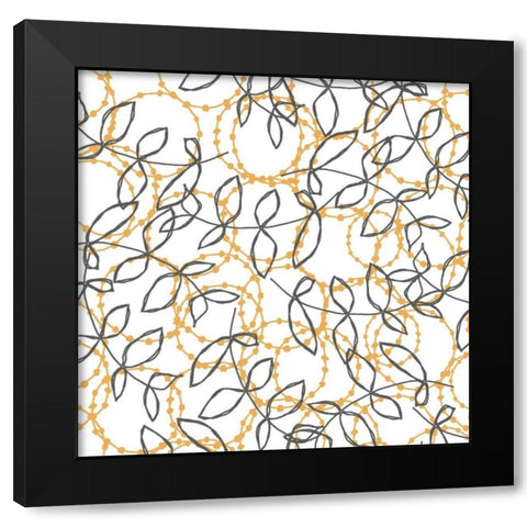 Daisy Chain I Black Modern Wood Framed Art Print with Double Matting by Benyon, Ali