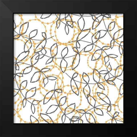 Daisy Chain I Black Modern Wood Framed Art Print by Benyon, Ali