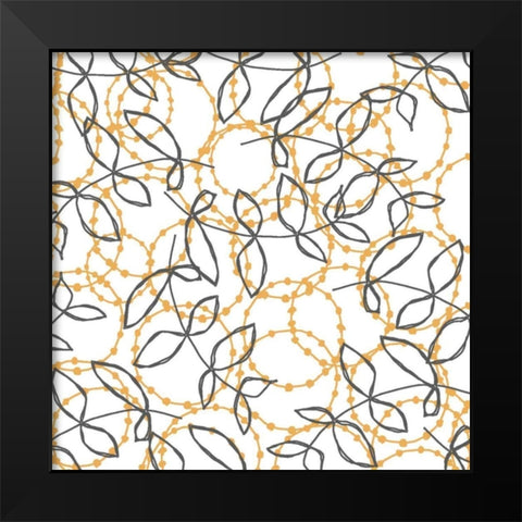 Daisy Chain II Black Modern Wood Framed Art Print by Benyon, Ali