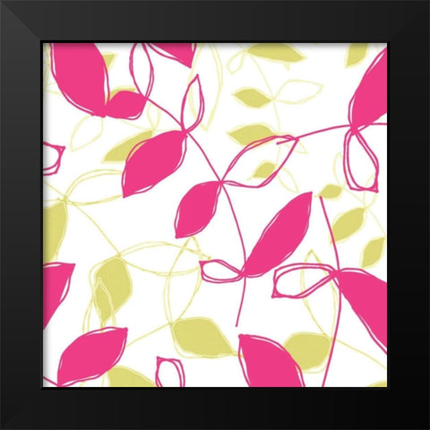 Daisy Chain III Black Modern Wood Framed Art Print by Benyon, Ali