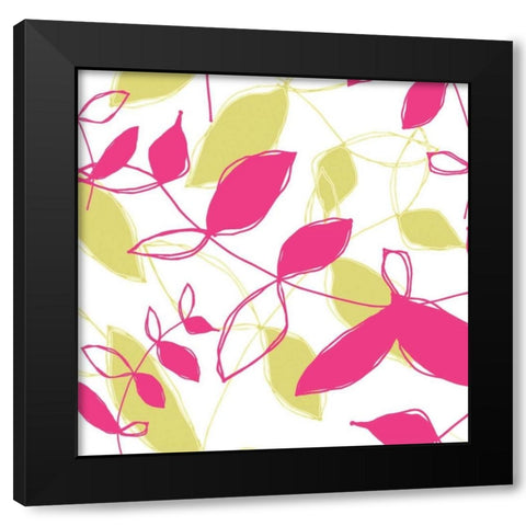 Daisy Chain IV Black Modern Wood Framed Art Print by Benyon, Ali