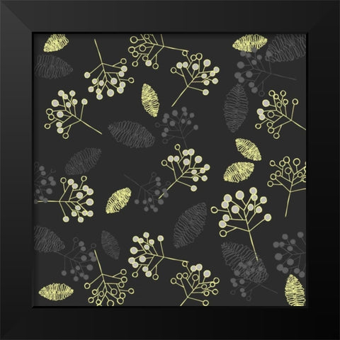 Winters Grey III Black Modern Wood Framed Art Print by Benyon, Ali