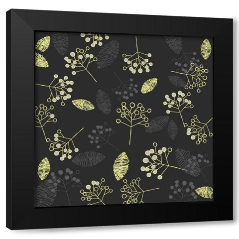 Winters Grey IV Black Modern Wood Framed Art Print with Double Matting by Benyon, Ali
