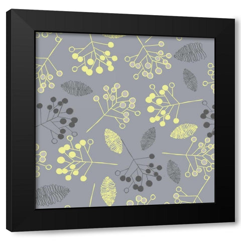 Winters Grey VIII Black Modern Wood Framed Art Print with Double Matting by Benyon, Ali