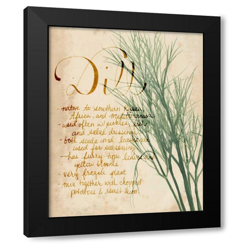 Herb Study II Black Modern Wood Framed Art Print by Popp, Grace