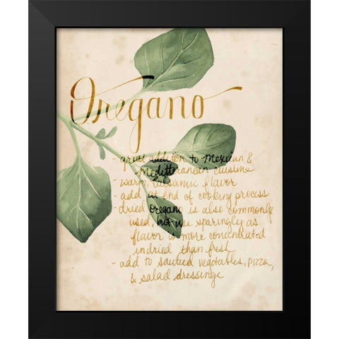 Herb Study III Black Modern Wood Framed Art Print by Popp, Grace