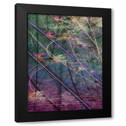 Wetlands Vector I Black Modern Wood Framed Art Print with Double Matting by Burghardt, James