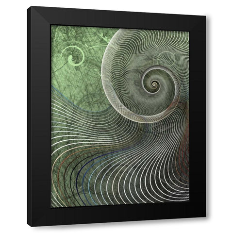 Surround II Black Modern Wood Framed Art Print by Burghardt, James