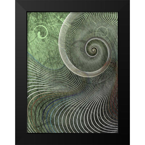 Surround II Black Modern Wood Framed Art Print by Burghardt, James