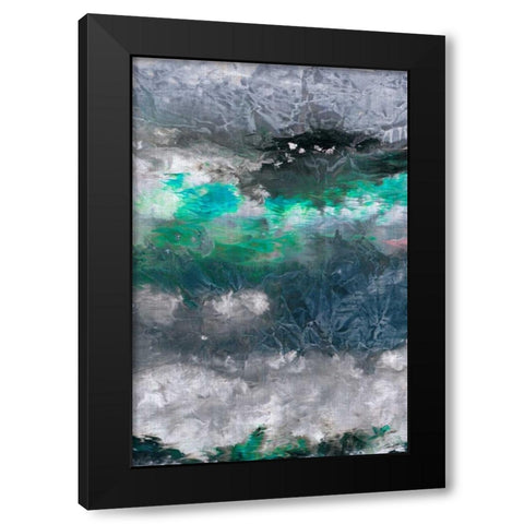 Gravity IV Black Modern Wood Framed Art Print with Double Matting by Butler, John