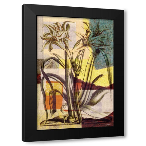 Lily Mix I Black Modern Wood Framed Art Print by Butler, John
