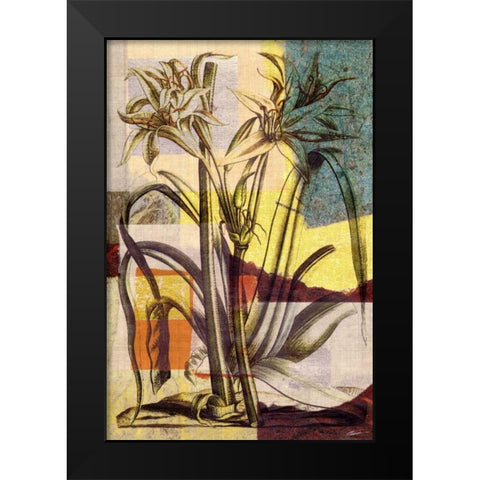 Lily Mix I Black Modern Wood Framed Art Print by Butler, John