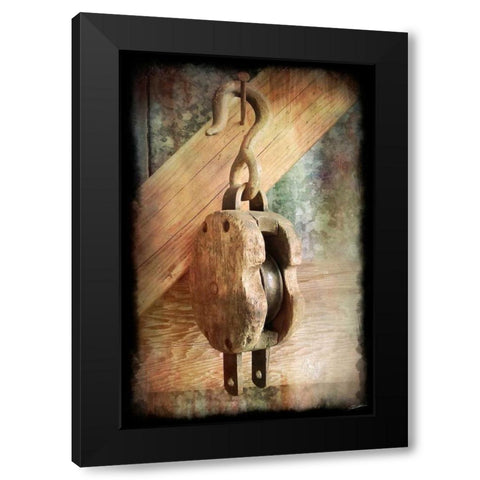 Block and Tackle IV Black Modern Wood Framed Art Print with Double Matting by Butler, John