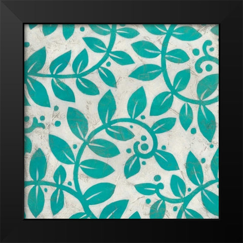 Vivid Vines III Black Modern Wood Framed Art Print by Vess, June Erica