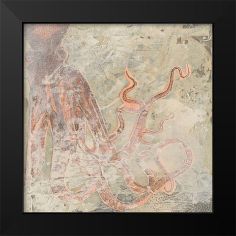 Coastal Cameo II Black Modern Wood Framed Art Print by Vess, June Erica