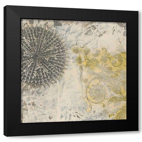 Coastal Cameo IX Black Modern Wood Framed Art Print with Double Matting by Vess, June Erica