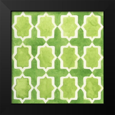 Watercolor Tile III Black Modern Wood Framed Art Print by Vess, June Erica