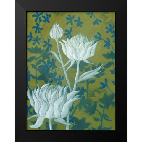 Wild Chrysanthemums II Black Modern Wood Framed Art Print by Popp, Grace