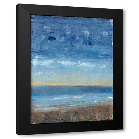 Calm Surf I Black Modern Wood Framed Art Print by OToole, Tim